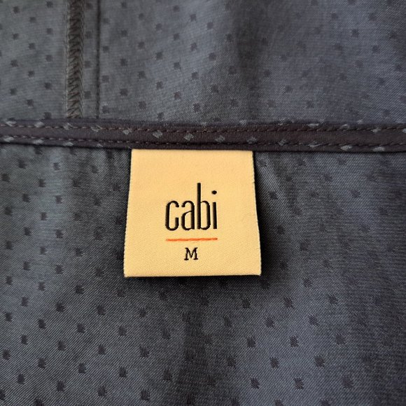 Cabi Polka Dots Top 3/4 Sleeve Size M Navy Blue Color Great Condition - Picture 6 of 12